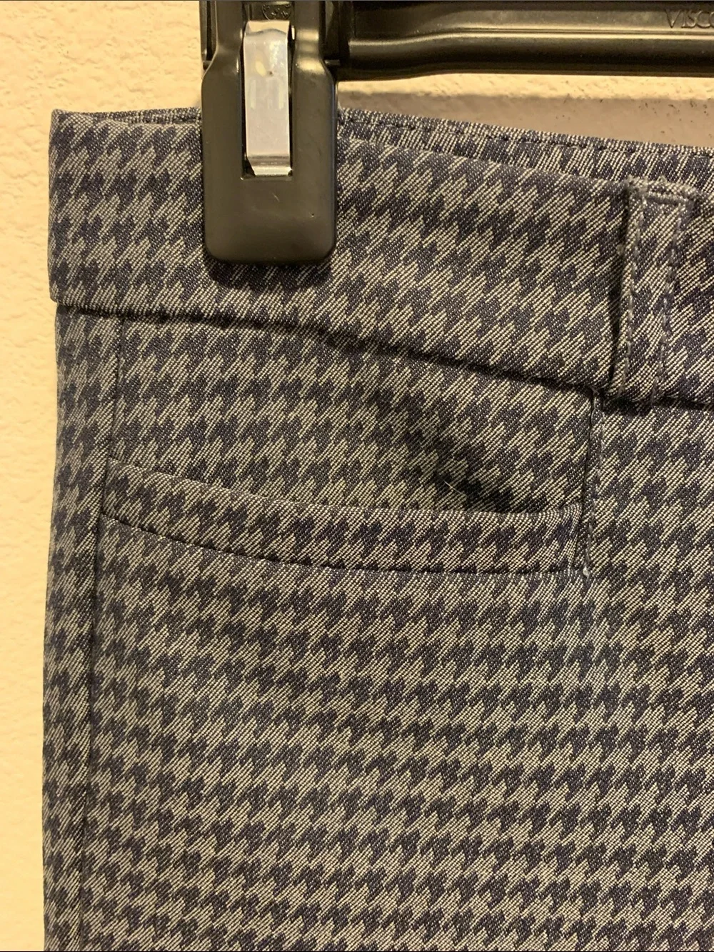 Banana Republic Sloan Navy Houndstooth Slim Dress Pants​